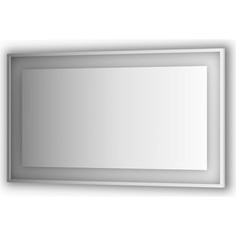 Зеркало в багетной раме поворотное Evoform Ledside со светильником 31,5 W 130x75 см (BY 2208)