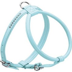 Шлейка Hunter Smart Harness Modern Art R & S Petit Luxus size 50/11 (33/42-48 см) кожзам синяя для собак
