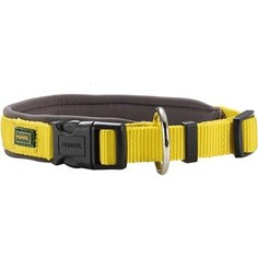Ошейник Hunter Collar Neopren Vario Plus (60-65см) нейлон/неопрен желтый/бежевый для собак
