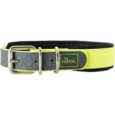 Ошейник Hunter Convenience Comfort 50 neongelb (37-45см) биотановый мягкая горловина желтый неон для собак