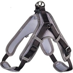 Шлейка Hunter Harness Neopren Vario Quick XL (79-100см) нейлон/неопрен черная/серая для собак