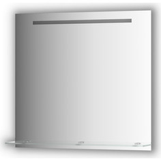 Зеркало с полочкой Evoform Ledline-S со светильником 6 W 80x75 см (BY 2156)