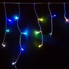 Neon-Night Гирлянда Айсикл (бахрома) светодиодный, 1,8 х 0,5 м, прозрачный провод, 230 В, диоды RGB