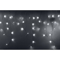 Neon-Night Гирлянда Айсикл (бахрома) светодиодный, 2,4 х 0,6 м, белый провод, 230 В, диоды белые, 76 LED