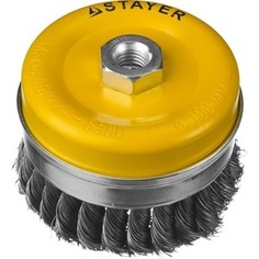 Корщетка-чашка Stayer Professional жгутированная 0,5 мм 100 мм хМ14 (35137-100)