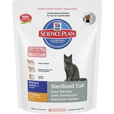Сухой корм Hills Science Plan Sterilised Cat Mature Adult 7+ with Chicken с курицей для стерилизованных пожилых кошек 1,5кг (9353)