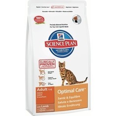 Сухой корм Hills Science Plan Optimal Care Adult with Lamb с ягненком для кошек 2кг (8737)