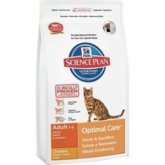 Сухой корм Hills Science Plan Optimal Care Adult with Chicken с курицей для кошек 2кг (8736)