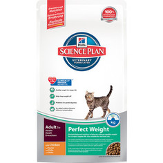 Сухой корм Hills Science Plan Perfect Weight Adult with Chiken с курицей идеальный вес для кошек 1,5кг (3673)