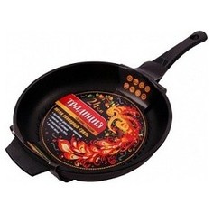 Сковорода-гриль d 26 см со съемной ручкой Традиция Комфорт (ТК7265)