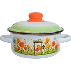 Кастрюля эмалированная 1.5 л СтальЭмаль Голландская (7RB161M)