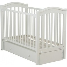 Кроватка Fiorellino Slovenia маятник продольный 120х60 white