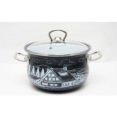 Кастрюля эмалированная 3.7 л Savasan Хуторок 3.7л 1379