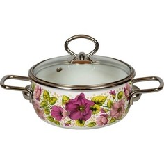 Кастрюля эмалированная 1.5 л Vitross Violeta белый 1SA165S