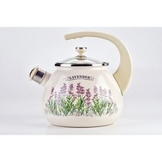 Чайник эмалированный со свистком 2.5 л Laurel Lavender (L92711)