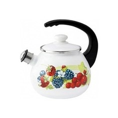 Чайник эмалированный со свистком 2.5 л Idilia Смузи (I2711/2)