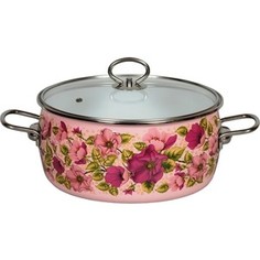 Кастрюля эмалированная 5.0 л Vitross Violeta розовый 8SA245S