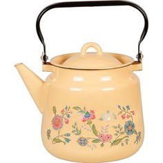 Чайник эмалированный 3.5 л СтальЭмаль Луговые цветы (1с26с)