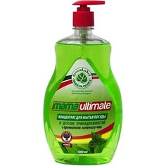 Концентрат для мытья посуды Mama Ultimate Зелёный чай, бутылка, 1 л
