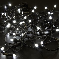 Neon-Night Гирлянда Нить 10м, постоянное свечение, черный ПВХ, 24В, цвет: Белый