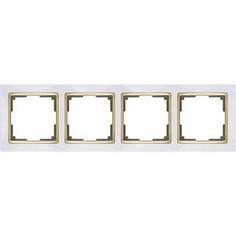 Рамка Werkel Snabb белый/золото WL03-Frame-04-white/GD