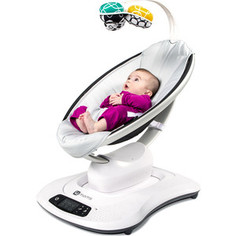 Кресло-качалка 4moms МамаРу 4.0 серебро