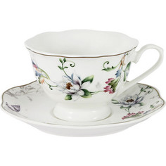 Чашка с блюдцем 0.2 л Anna Lafarg Primavera Йорк (AL-NZS01-302-PW)