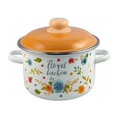 Кастрюля эмалированная 3.0 л Appetite Floral kitchen (6RD181M)