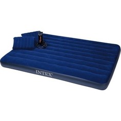 Матрас Intex 152х203х22см синий (68765)