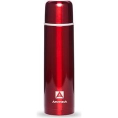 Термос 1 л Арктика красный с узким горлом 102-1000