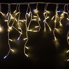 Neon-Night Гирлянда Айсикл 4,8х0,6 м, с эффектом мерцания, белый ПВХ, 176LED, цвет: Теплый белый, 220В