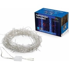 Neon-Night Гирлянда Светодиодный Дождь 1,5х1м, свечение с динамикой, прозрачный провод, 230 В, диоды СИНИЕ