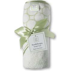 Полотенце с капюшоном SwaddleDesigns Полотенце с капюшоном Hooded Towel - Organic Kiwi Mod on IV (SD-071KW)