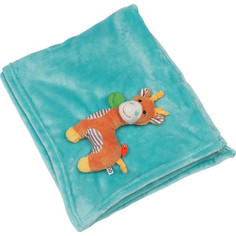 Zoocchini Одеяло с игрушкой Жираф / аква (00519)