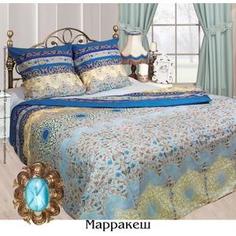 Комплект постельного белья Сова и Жаворонок Евро, бязь, Марракеш, n70