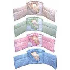 Бортик в кроватку Золотой гусь Мишутка зеленый 4044