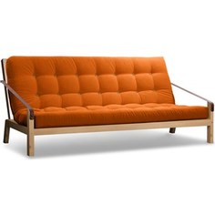 Диван Anderson Локи сосна-оранжевый вельвет