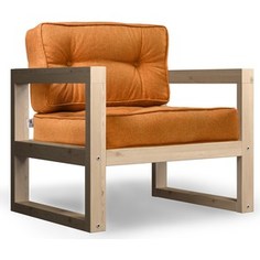 Кресло Anderson Астер сосна-оранжевая рогожка.