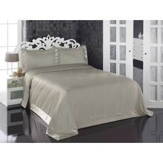 Покрывало Karna жаккард Greven 260x260 +наволочки 60x80 см стоне (2769/CHAR006)