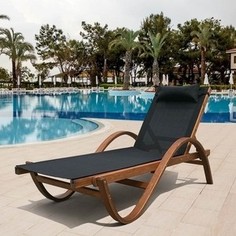 Шезлонг-лежак Afina garden Мальта AFM-511 black