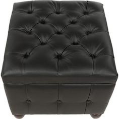 Пуф Мебельстория Брага-2 черный