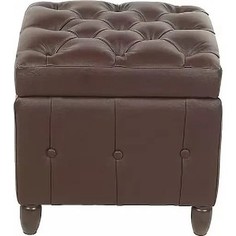 Пуф Мебельстория Брага-2 коричневый