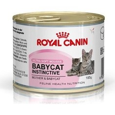 Консервы Royal Canin Babycat Instinctive нежный мусс для котят до 4 мес 195г (480102)