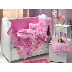 Комплект детского постельного белья Hobby home collection с одеялом поплин LITTLE SHEEP, розовый, 100% Хлопок