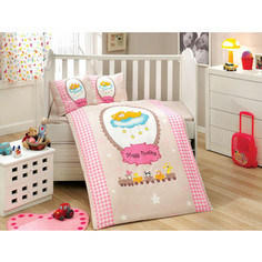 Комплект детского постельного белья Hobby home collection с одеялом поплин BAMBAM, розовый, 100% Хлопок