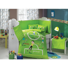 Комплект детского постельного белья Hobby home collection с одеялом поплин SOCCER, зелёный, 100% Хлопок
