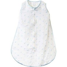 Спальный мешок SwaddleDesigns Muslin zzZipMe Sack - 3-6M Blue Dots (SDM-401 B-S)