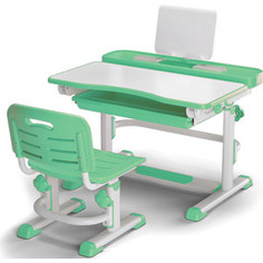 Комплект мебели (столик + стульчик) Mealux BD-04 green столешница белая/пластик зеленый