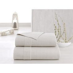 Полотенце Karna Truva микрокотон 90x150 бежевый (2669/CHAR001)