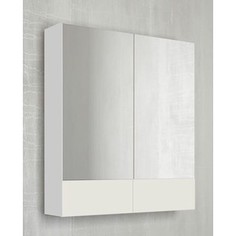 Зеркальный шкаф 1Marka Соната 75, две дверцы, белый (4604613311438)